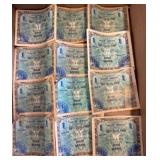 Allied Military Currency 1 Mark Banknotes