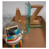 Desk Accessories with Teacher Snow Globe