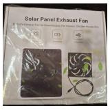 Solar Panel Exhaust Fan for Multiple Uses