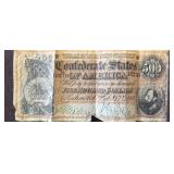 Confederate States $500 Banknote, 1864