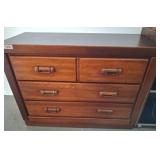 Mid-Century Lea Four-Drawer Wood Dresser