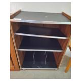 Rolling Wood-Laminate Shelving Unit