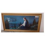 Framed Religious Painting and Additional Frame