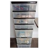 Mini Chest Storage Unit with Contents