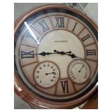 AcuRite Wall Clock with Thermometer and Hygrometer