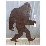 Metal Silhouette Sasquatch Yard Decor