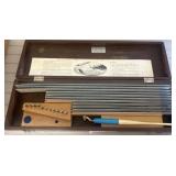Unitech Lettering Guide Set in Wooden Case