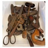 Vintage Hand Tools in Metal and Wood