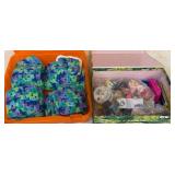 Boxed Crochet Squares and Sewing Notions