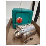 Metal Piggy Bank and Brinks Combination Safe Box