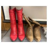 Two Pairs of Western-Style Boots