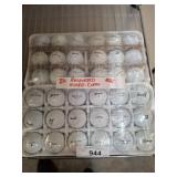 Recovered Mixed Golf Balls in Trays
