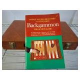 Backgammon Set with Case and Book