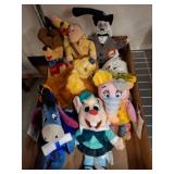 Disney Store Tags on Plush Cartoon Characters