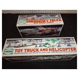 Hess Emergency Truck and Helicopter Toys