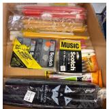 Writing Supplies and Halloween Candles