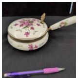 Porcelain Handled Dish with Floral Motif