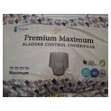 Premium Bladder Control Underwear, XL, 20 Ct