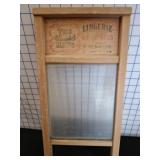 Wood and Glass Washboard by National Washboard Co.