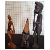 Wooden African-Style Figurines