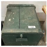 Wooden Storage Chest with Glass Jars