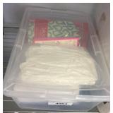 Storage Bin With Assorted Apparel Accessories