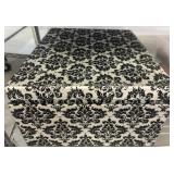 Decorative Box with Black Damask Design