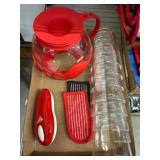 Popcorn Serving Set with Plastic Cups