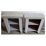 Painted Wooden Shelving Units