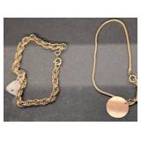 Two Gold filled Chain Bracelets
