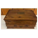 Wooden Jewelry Box With Locking Feature