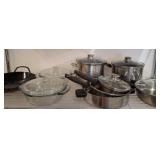Cookware Including Pots and Lids