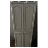 White Plastic Storage Cabinet with Shelving
