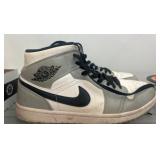 Nike Air Jordan 1 Mid Retro Sneakers, Black/Gray