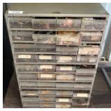 Metal Storage Cabinet with Plastic Drawers