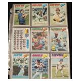 Baseball Cards in Binder Pages
