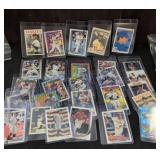 Baseball Trading Cards in Plastic Sleeves
