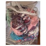 Yarn and Knitted Fabric in Clear Bag