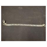 Silver-Plated Chain Bracelet with 925 Mark