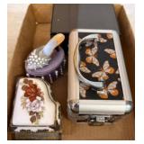 Decorative Trinket Boxes and Jewelry Case Lot