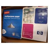 Two Multipurpose Paper Reams, Staples & HP