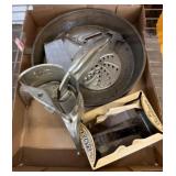 Metal Kitchen Tools Including Slicer and Accessori