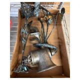 Metal Meat Grinder and Decorative Metal Holders