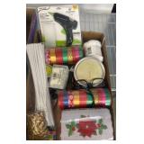Craft Supplies With Glue Gun and Materials