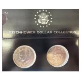 Eisenhower Dollar Coin Collection in Case