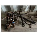 Horse Tack with Bells and Steel Harness Pieces