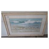 Framed Jacqueline Penney Shorebirds Print