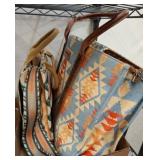Two Fabric Tote Bags by Wrangler and Montana West