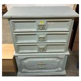 Light Blue Wooden Chest of Drawers