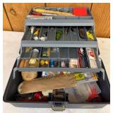 Plano Tackle Box with Assorted Fishing Gear